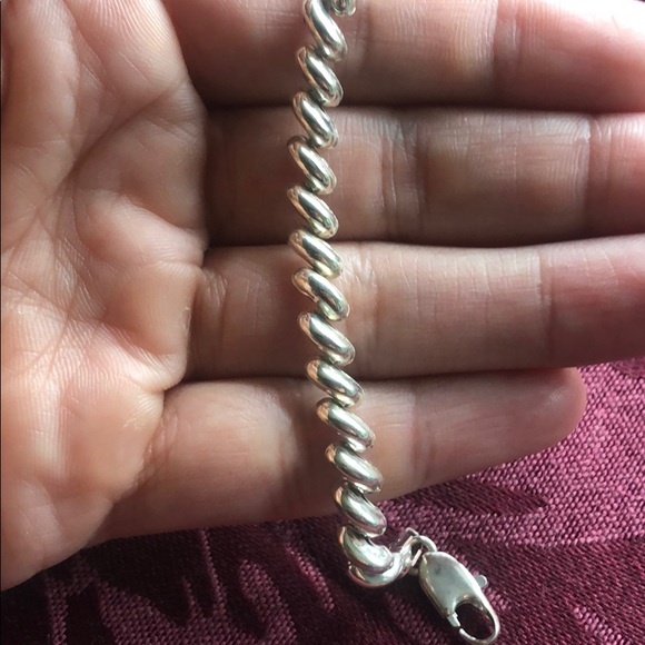 Sterling Silver bracelet made in Italy - Picture 6 of 8